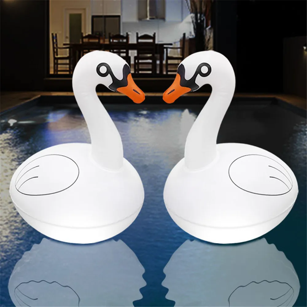 Solar Floating Swan Ballon Light Swimming Pool Light Waterproof for Home Party Garden Holiday Decor