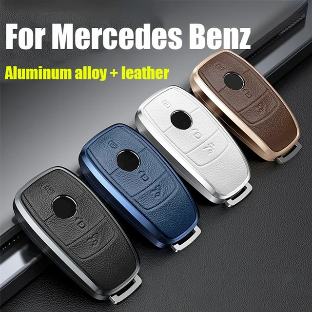 Genuine Leather Aluminium Remote Car Key Fob Case Cover Holder Shell Keychain For Mercedes Benz A C E Cla Clc Cls Gla Gls Class Key Case For Car AliExpress