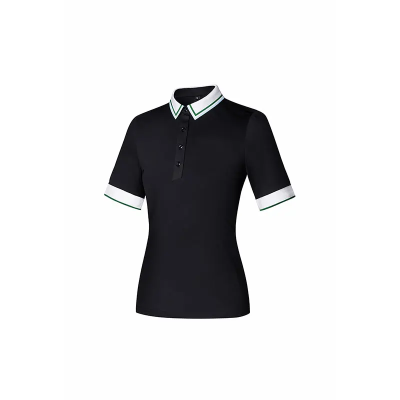 Women Golf T-Shirt Summer Sports Golf Apparel Women Short Sleeve Shirt Training Dry Fit Polo-Shirt Outdoor Casual Sportswear