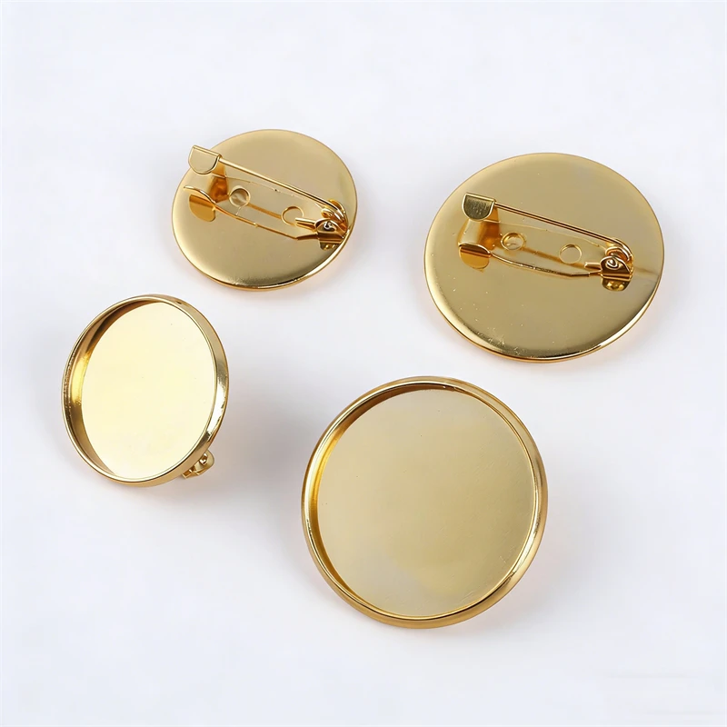 

BoYuTe (50 шт./лот) Основы для брошей под кабошоны 20 мм и 25 мм, материалы для рукоделия, аксессуары и компоненты для изготовления украшений своими руками