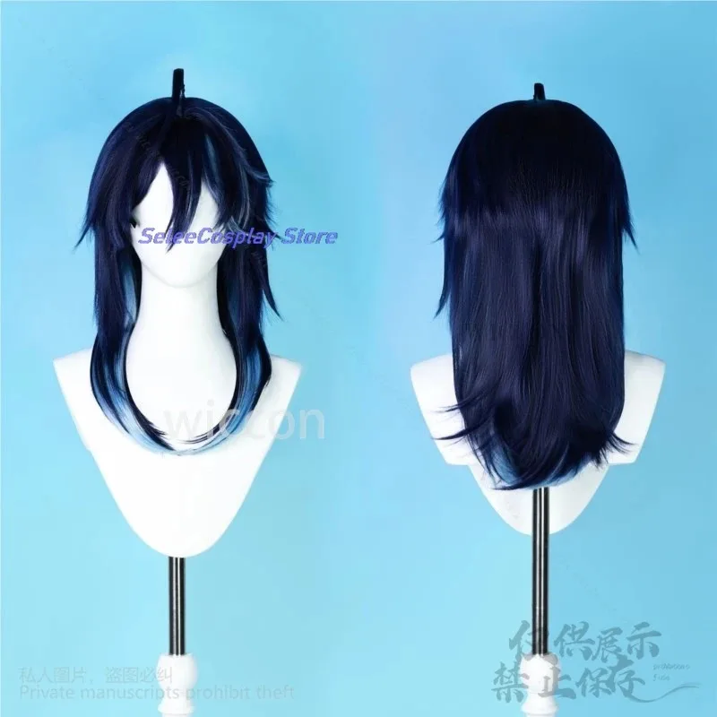 อะนิเมะ Genshin Impact คอสเพลย์ Ororon เครื่องแต่งกายสีฟ้าสีเขียววิกผมสังเคราะห์ทนความร้อนผมฮาโลวีน Christmas Party ที่กําหนดเอง