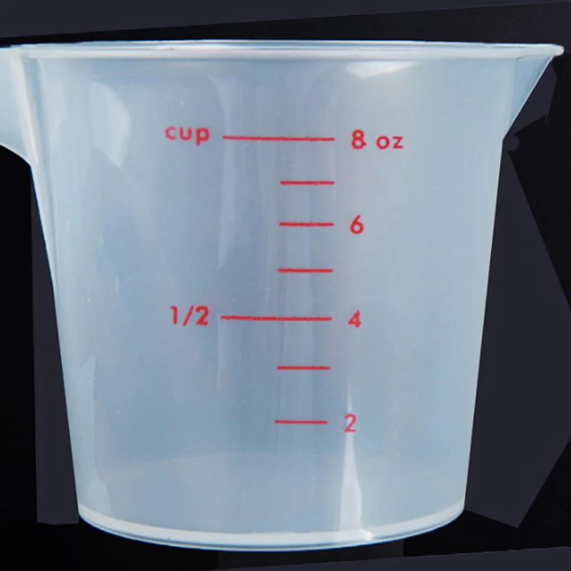 250ml plastic clear measuring cup handle liquid pour spout home kitchen tools