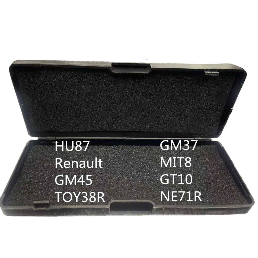 

LiShi 2 in 1 HU87 Renualt GM45 GM37 MIT8 GT10 TOY38R NE71R Decoder and Pick Locksmith Tools For Hyun dai Toyo