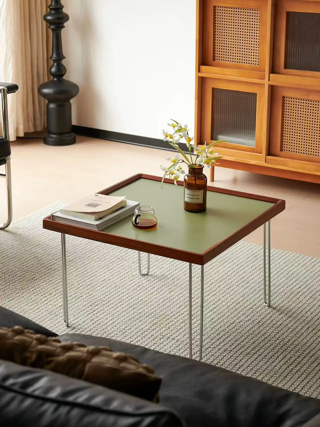 

Красочный журнальный столик Bauhaus из нержавеющей стали, квадратный журнальный столик, мебель, минималистичный центральный столик для гостиной, маленький квадратный та