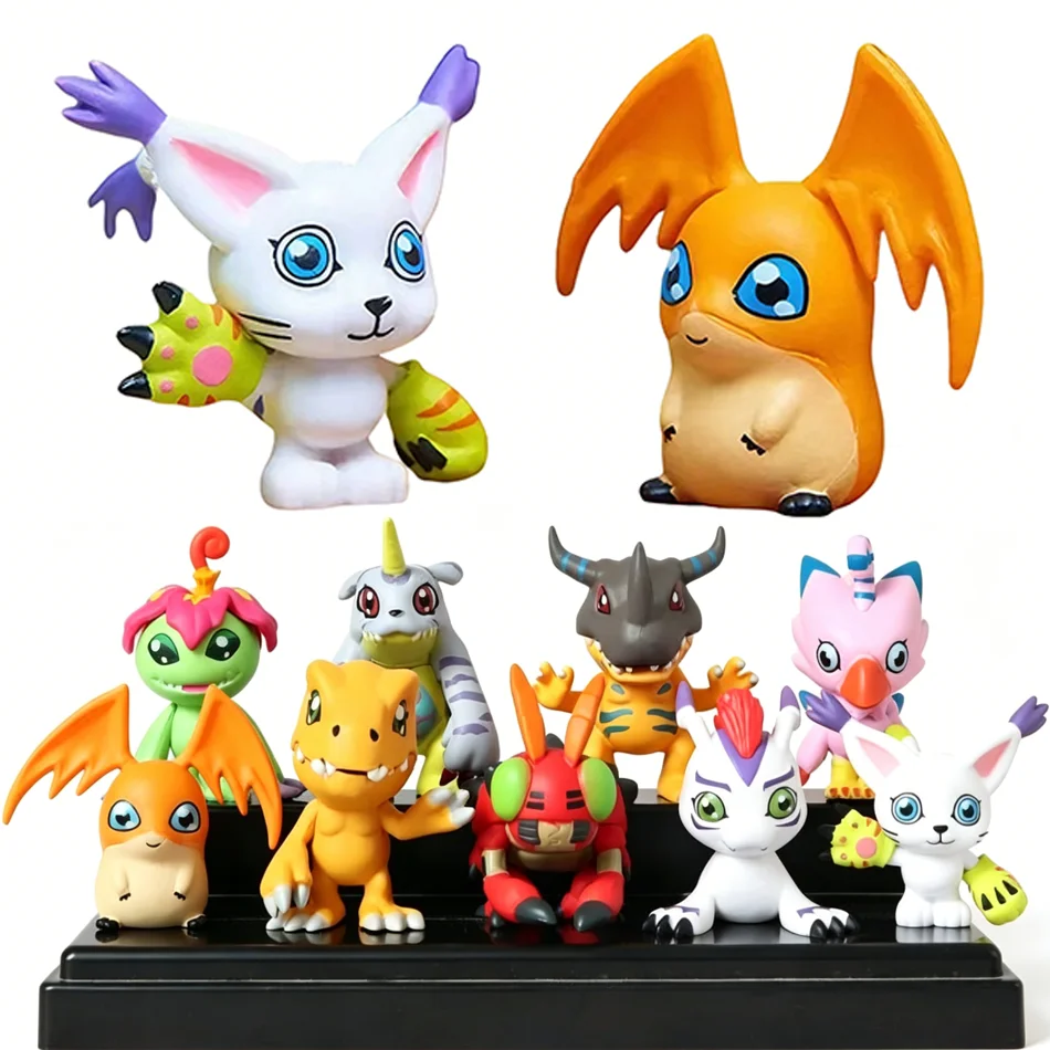 

Hot 9pcs/set Digimon Adventure Anime Figure Model PVC Collection Ornaments Statue Dolls Birthday Toy Gifts Fans Gifts