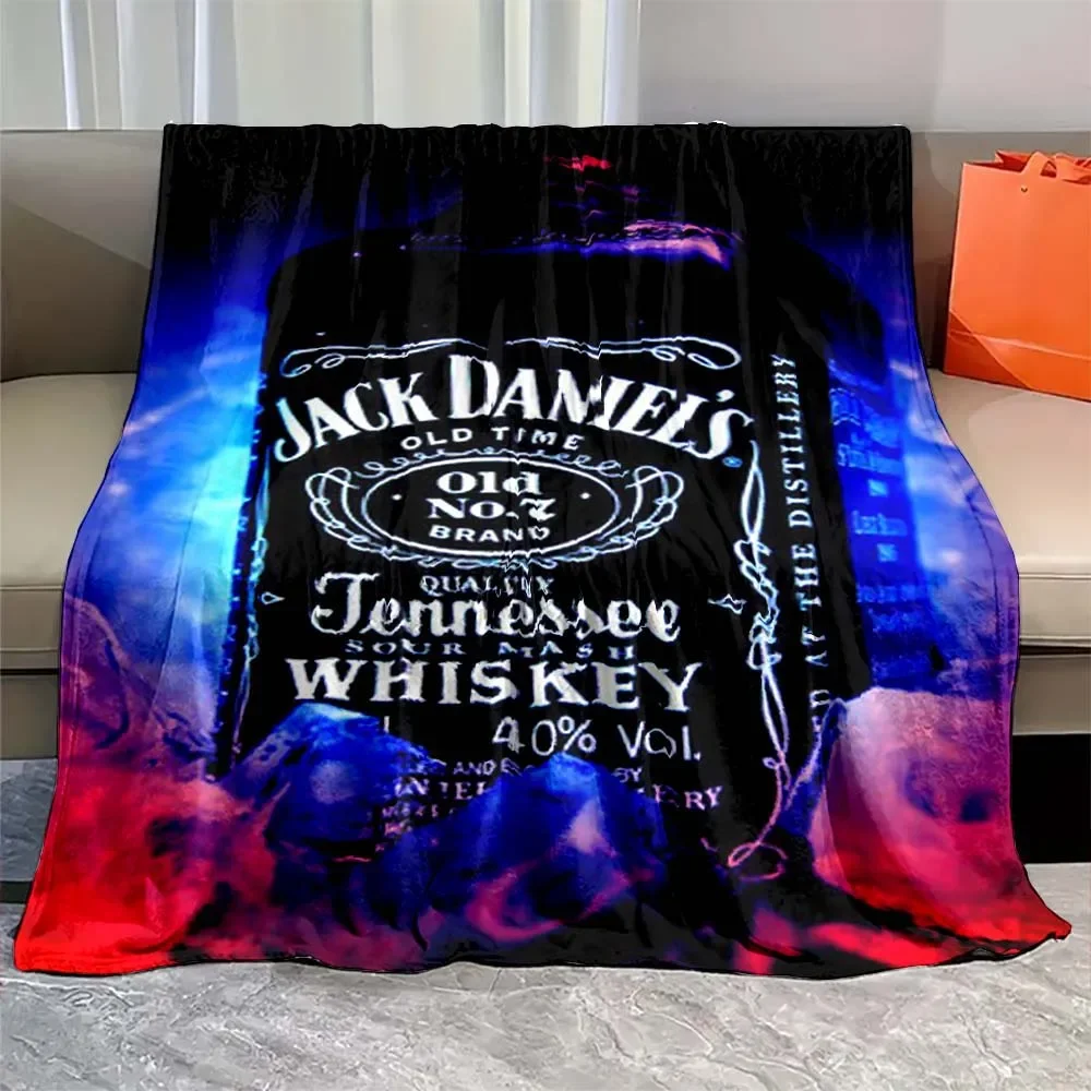 Fashion Whisky J-JACK DANIELS Logo Blanket Portable Home Travel Office Blanket