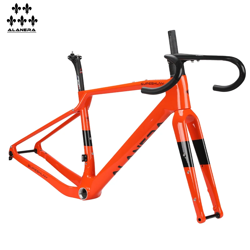 

The 2025 new ALANERAl Gravel carbon fiber bicycle frame, off-road melon bike with gravel road frame and handlebar seat tube