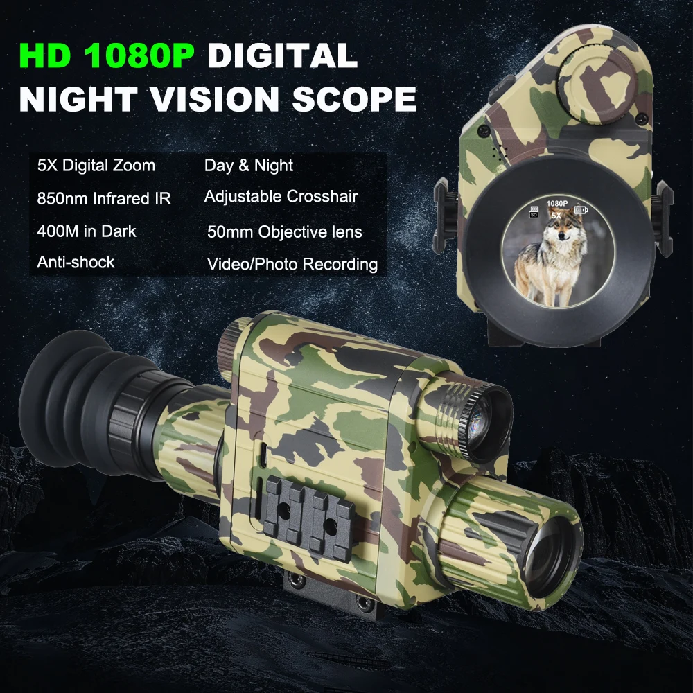 Dijital Gece Görüş Dürbünü Gün - Night Vision Monocular 1080P incelemesi ve fiyatı