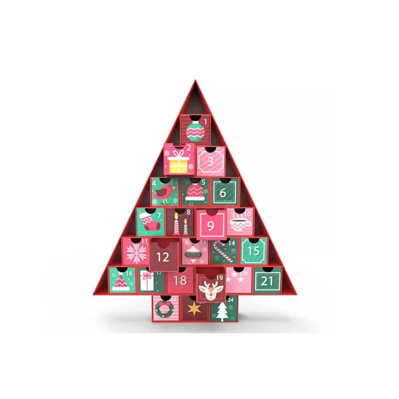 Customization.Advent Calendar Box Recycled Gift Boxes Christmas Mailer Box Design Supplier Custom Packaging
