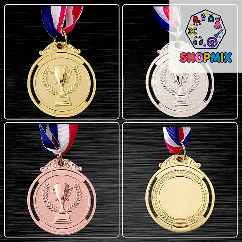 Marathon Gold Medal Silver Medal Trophy Medal Winner Reward Encouragement Badge Badge Outdoor Competition Award