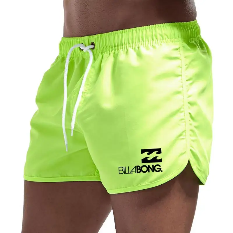 

Men's Beach Trunks Summer Swim Gym Pants Quick Drying Swimming Homme Surf Ventilate Drawstring Fashion Casual Short 2024