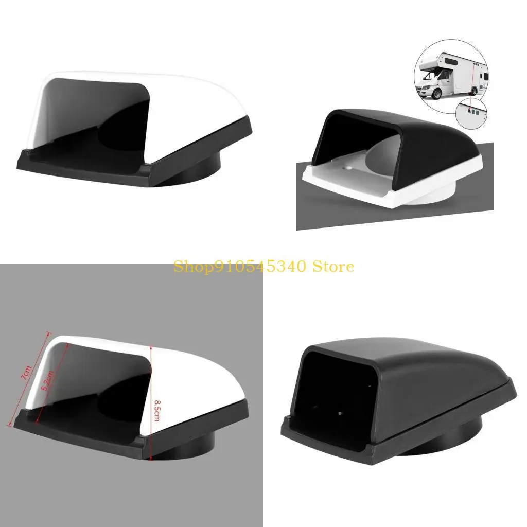 

U2JA 3 Inch Cowl Vent Weatherproof 3 Inch Ventilation Outlet ABS Boat Cabin Ventilator Ensuring freshes Indoor Air for Boats