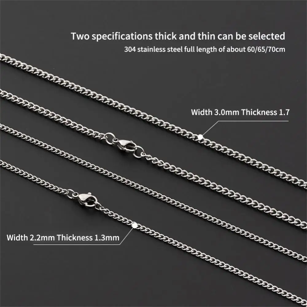 Titanium Steel Chain Stylish Timeless Unique Twisted Design Men's Jewelry Durable Stainless Steel Top-rated Women's Accessory