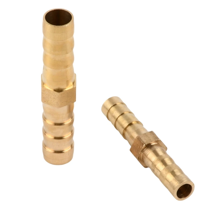 3-25mm Brass Equal Diameter Pagoda Straight Connector Garden Irrigation Water Tube Hose Connector Barb Pipe Fitting Joints