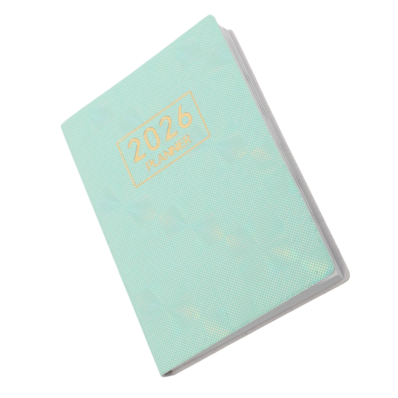 

2026 English Planner Notebook Mini Compact Calendar Purse Light Monthly Scheduling Travel Size Small Wallet