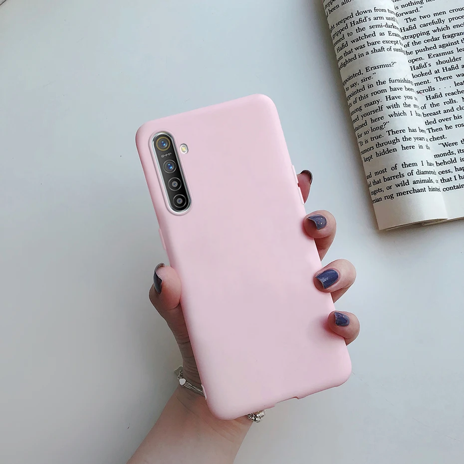 For OPPO Realme X2 XT Case Cute Candy Color Soft Silicon TPU Matte Back Cover For Realme XT X2 X 2 Phone Case Cover Coque Bumper