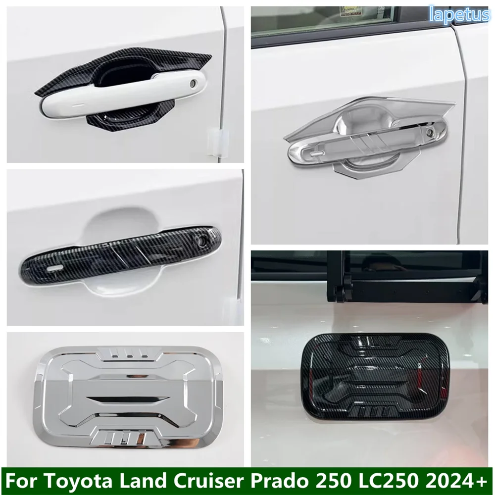 

Outer Door Handle Clasing Catch Bowl Oil Gas Tank Decoration Frame Cover Trim For Toyota Land Cruiser Prado 250 LC250 2024 2025