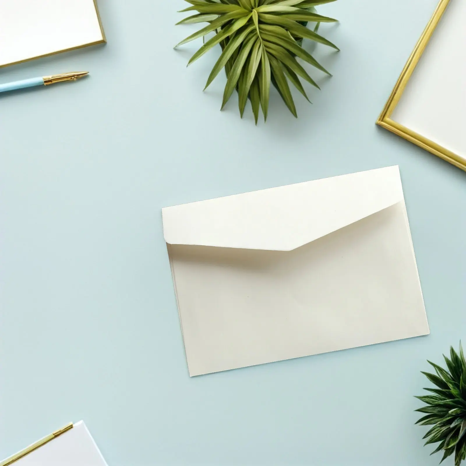 100Pcs Premium Paper Envelope Bags Thickened Blank Letter Envelopes for Business Cards Documents Cash Storage Office File