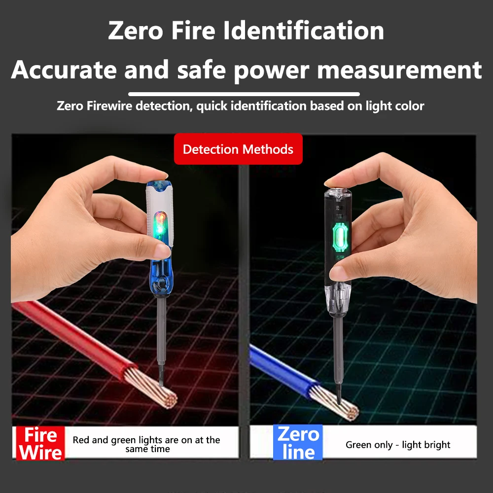 Intelligent Voltage Tester Pen Non-contact Induction Digital Power Detector Pencil Electric Screwdriver Probe Circuit Indicator