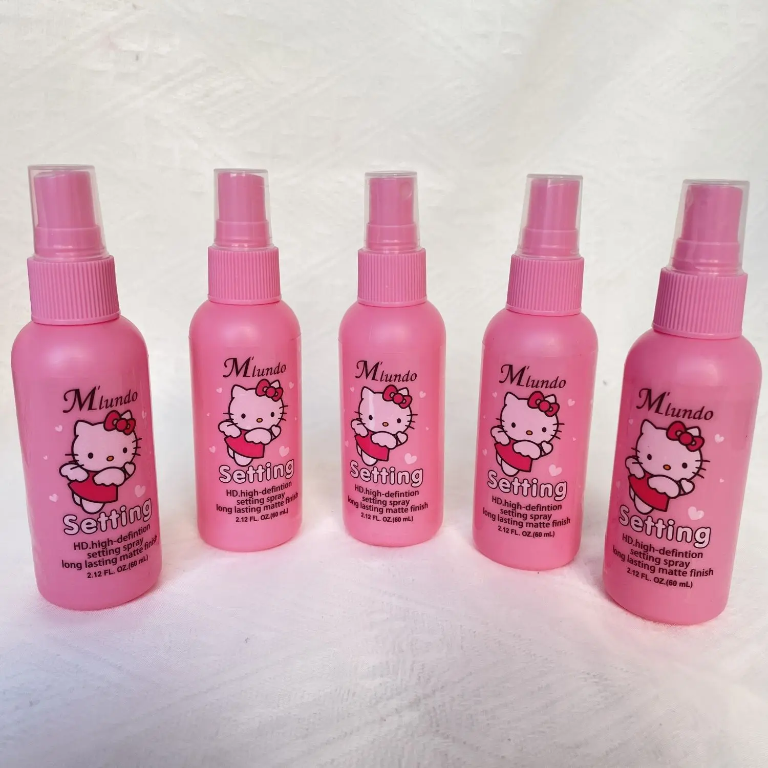 New Hello Kitty Makeup Setting Spray Oil Control Lasting Moisturizing Student Portable Exquisite Lotion Cosmetic Birthday Gift