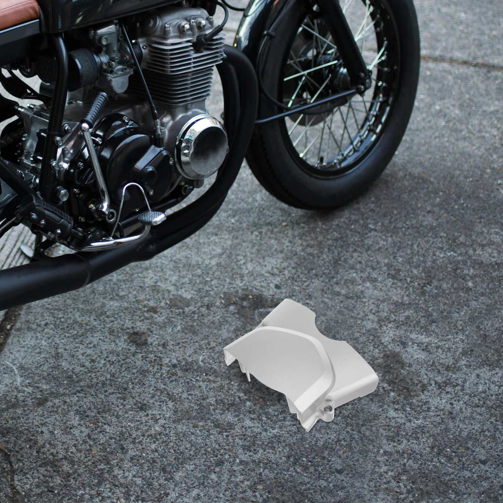 

Motorcycle Chain Cover Engine Protector For Atv Dirt Bikes Sprocket Shield Durable Beam Design Wide Compatibility Offroad