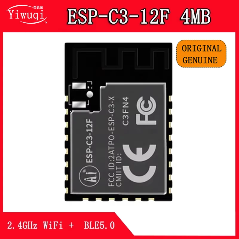 ESP32-C3 ESP-C3-12F 4 mo WiFi + BLE 5.0 et 2.4 GHz WiFi carte de commande double composants sans fil