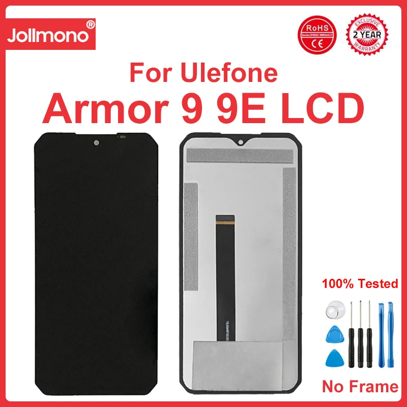 For Ulefone Armor 9 LCD Display Touch Screen Digitizer Assembly For Ulefone Armor 9E Display Armor9 LCD Screen Sensor