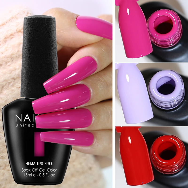 NAILCO 15ml Gel-Nagellack TPO-FREI Gel-Nagelkunst Maniküre Nagelbedarf für Profis Abziehbarer UV-Gel-Lack Semi-Permanent
