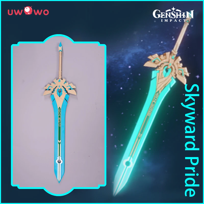 

In Stock UWOWO Diluc/Razor/Chongyun Cosplay Weapon Prop Skyward Pride Sword Dvalin Game Genshin Impact Cosplay Weapons Claymores