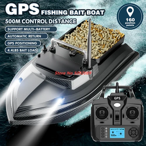 160 Position GPS Angeln Köder Boot GPS RC Nesting Boot 2 KG Last Auto Return Auto Nesting Nacht Angeln Köder boot Mit 20000 MAH