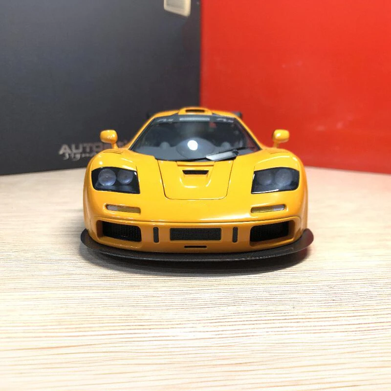 Autoart 1:18 F1 LM GTR Orange Simulation Limited Edition All Open Alloy Metal Static Car Model Toy Gift