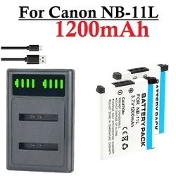 1200mAh NB-11L NB11L NB 11L bateria NB-11LH + ładowarka do canona LCD PowerShot A2300,A2400 jest, A2500, A2600, A3400 jest, A3500 jest