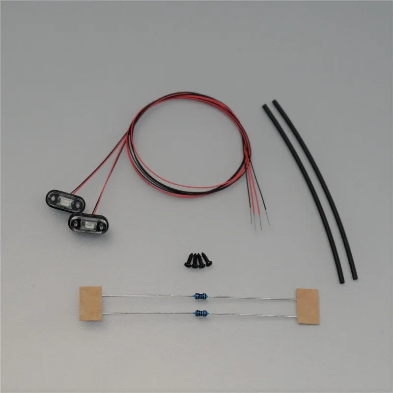 2Pcs LED Width Indicator Light Side Warning CBD-02 for 1/14 Tamiya RC SCANIA 770S R620 S780 Romote Control Dump Truck Toy Parts