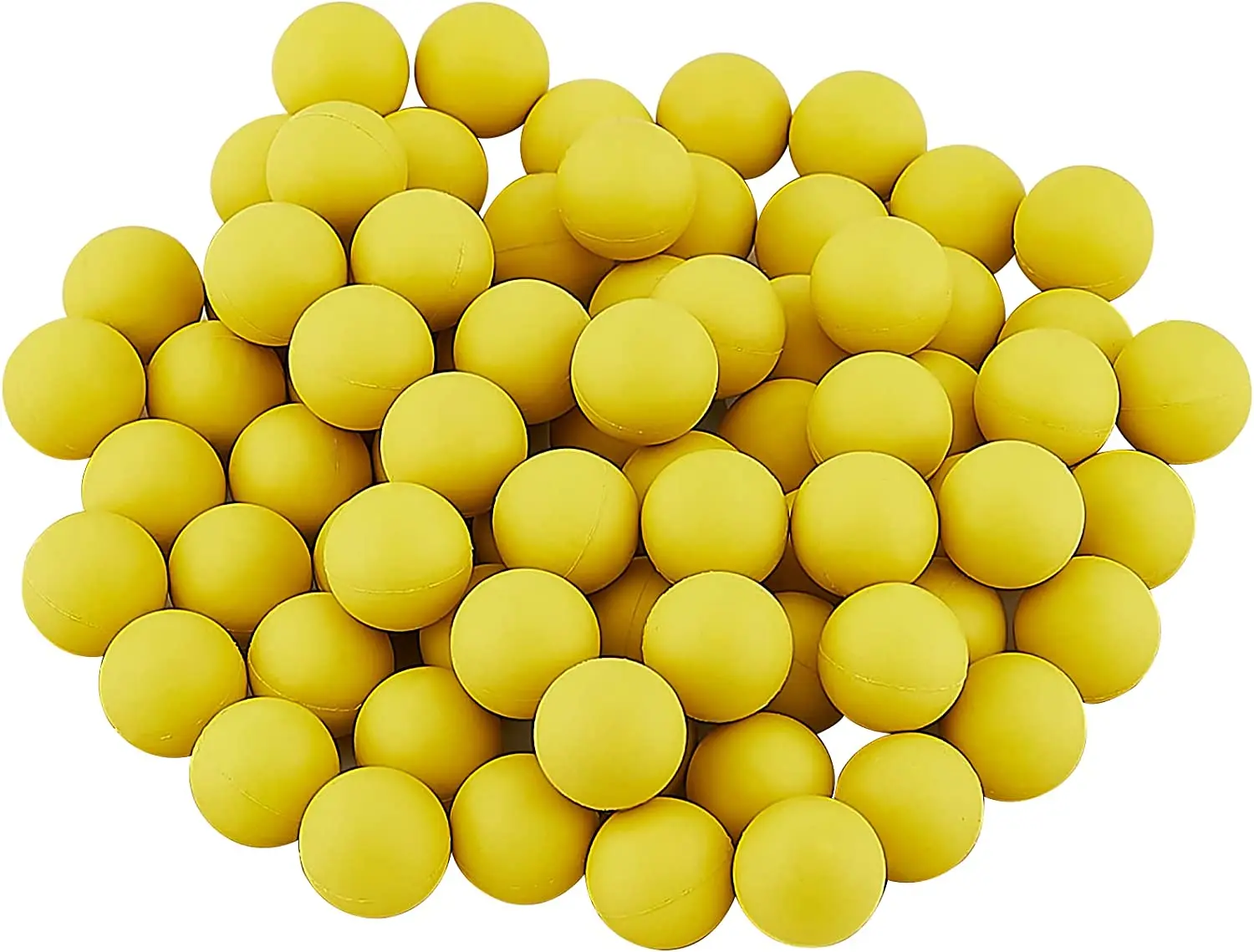 100 X.50cal Rounds Solid Nylon Paintballs Balls Ammo for Tr50 Reusable .50 Caliber Hard Plastic Projectiles for Self Defense