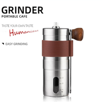 Upgraded New Portable Hand Coffee Machine 304 Stainless Steel Bean Grinder Manual Grinder Travel Hand-crank Coffee Machine