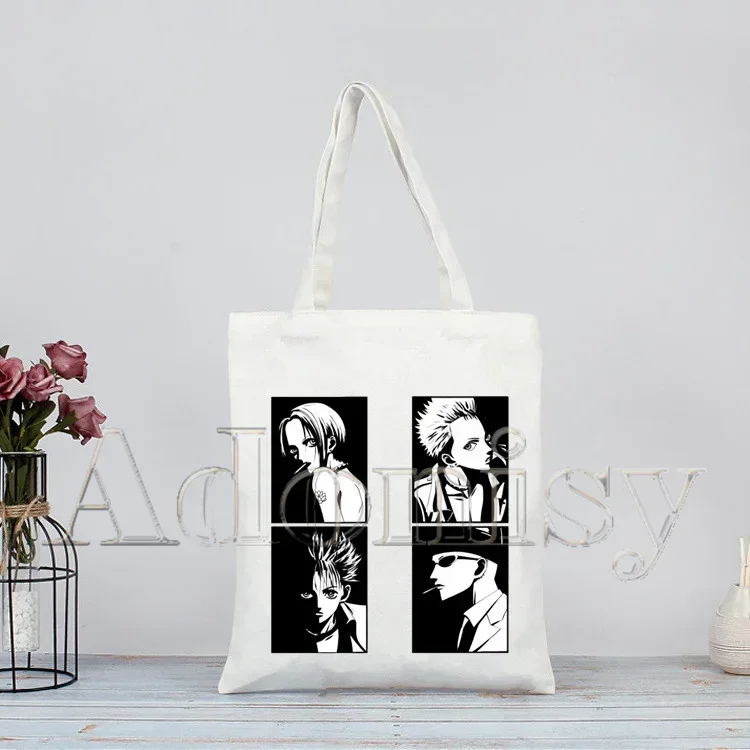 NANA Osaki Manga Anime Japanese The Black Stones Shopping Bag Tote Handbag Shopper Recycle Bag Reusable Tote Custom