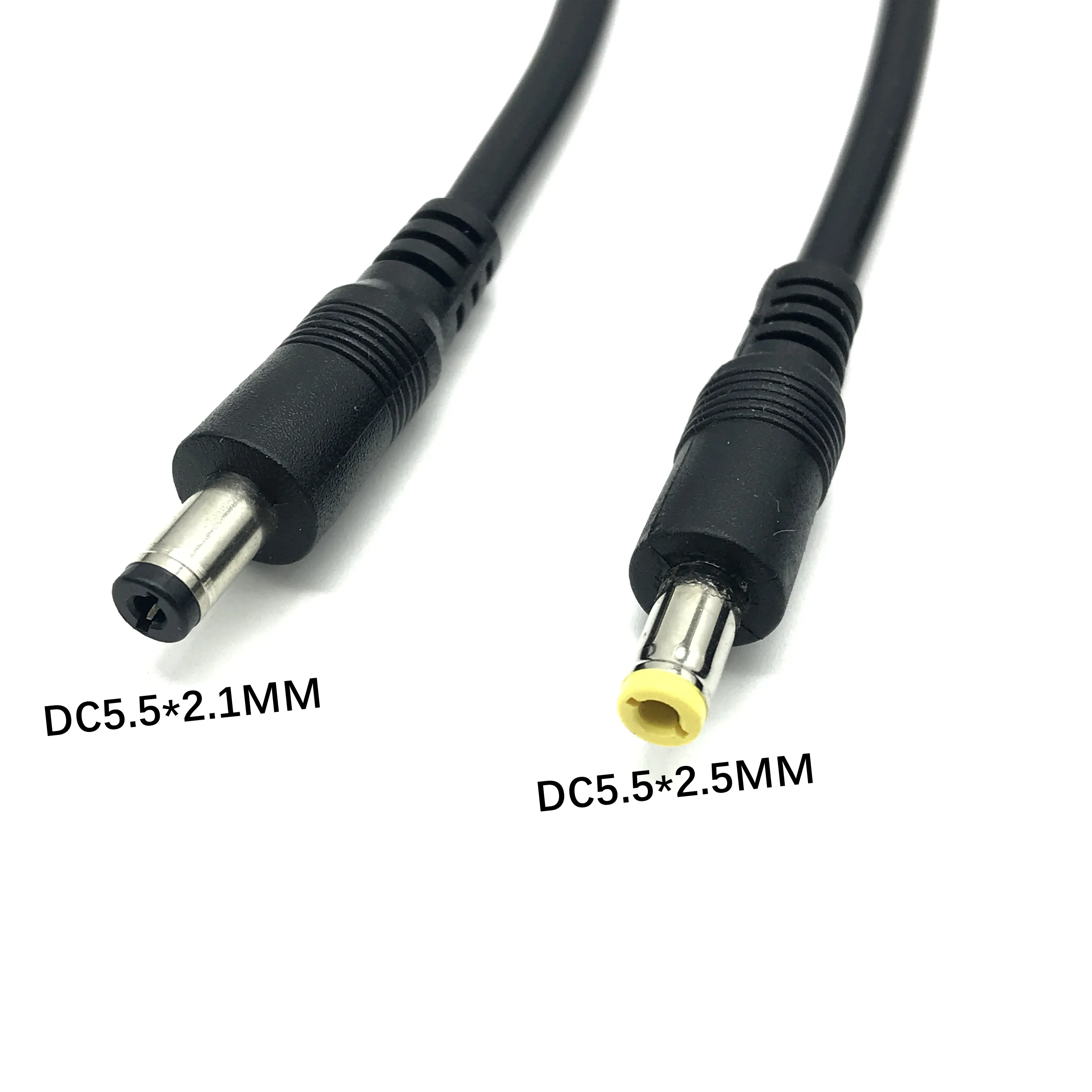 Pure copper DC5.5*2.1mm to 2.5mm Power Cable 10A Conversion Cord 18AWG For Extendsion 1M 1.5m