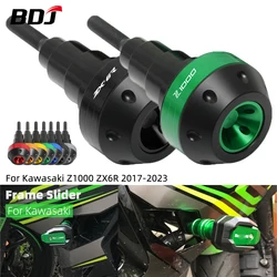 BDJ Frame Slider ZX6R Z1000 Motorcycle Bumper Side Falling Protector Crash Guard Drop Ball For Kawasaki Z900 Z900RS 2017-2023