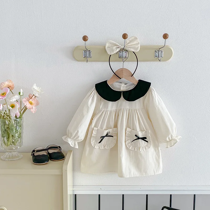 Little Girls' Matching Sister Outfits Spring Autumn Long Sleeve Bodysuit  Peter Pan Collar Princess Dress Sister Clothing Y835 - AliExpress 1501