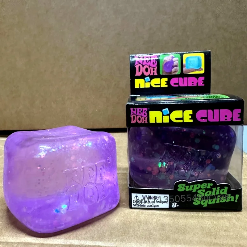 Schylling NeeDoh Nice Cube Sensorisches Quetschspielzeug mit Superfestem Squish zur Stresslinderung und Angstabbau Sensorisches Hilfsmittel Stressabbau-Spielzeug