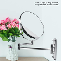 Modern 8 Inch Wall Mounted Makeup Mirror with Double Sided Swivel, 3X Magnifying - Ideal for Bathroom Decor Mirror wall decor