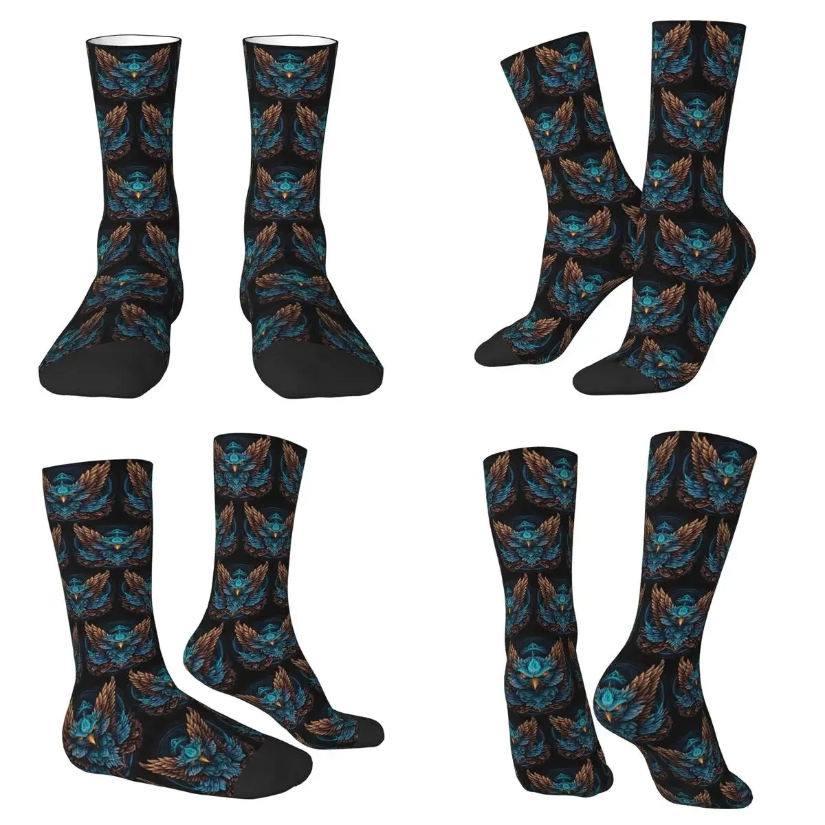

Носки Fierce Eagle Socks Harajuku, впитывающие пот, всесезонные длинные носки для мужчин и женщин, подарки на День святого Валентина