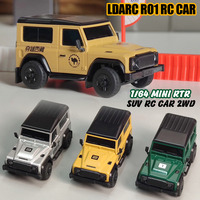 New LDARC 1/64 Mini RC Car R01 BNR/RTR Remote Control Model 2WD Desktop Toy Car 2.4G Electric toy Simulation Climbing car