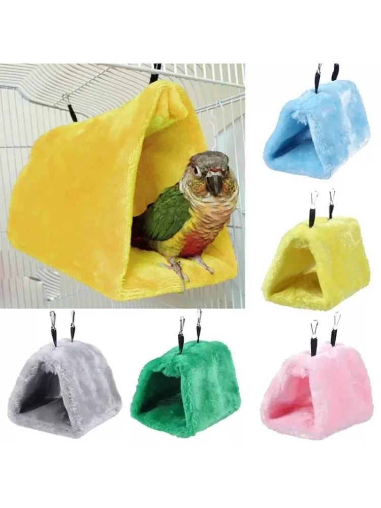 Mode Huisdier Vogel Papegaai Kooien Warme Hangmat Hut Tent Bed Opknoping Grot Voor Slapen en Uitkomen mooie vogels huis - afbeelding 2