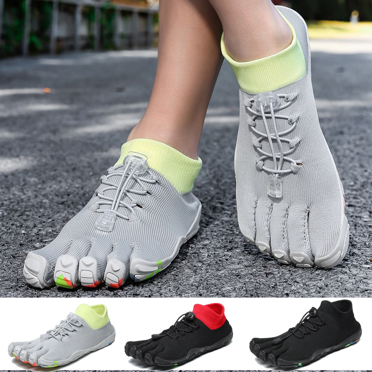 Light Weight Lifting Training Shoe Designer Five Fingers Yoga Shoe Comfortable Soft Sole Non-slip Fitness Shoe