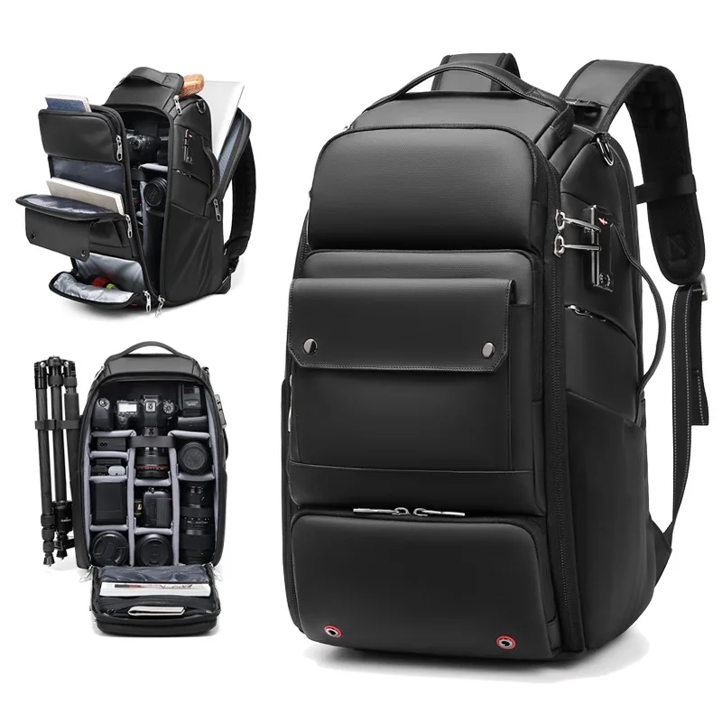 

Multifunctional Camera Bags Large Capacity Waterproof Camera Backpack for Photography Canon Sony SLR Lens Tripod Man Backpacks