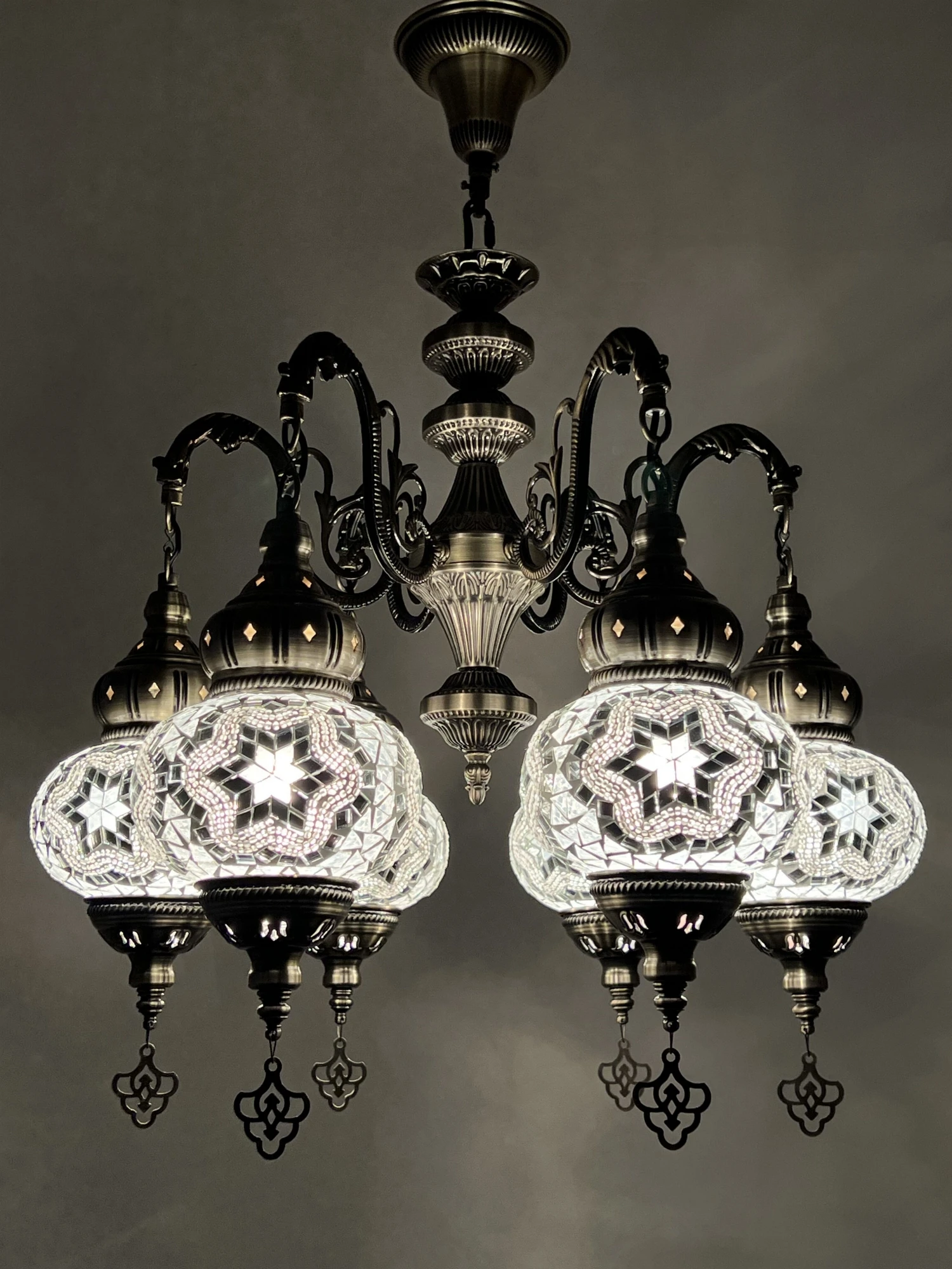 

Restaurant Private Room Cafe Hotel B & B Turkey Handmade Classic 6 Head Chandelier