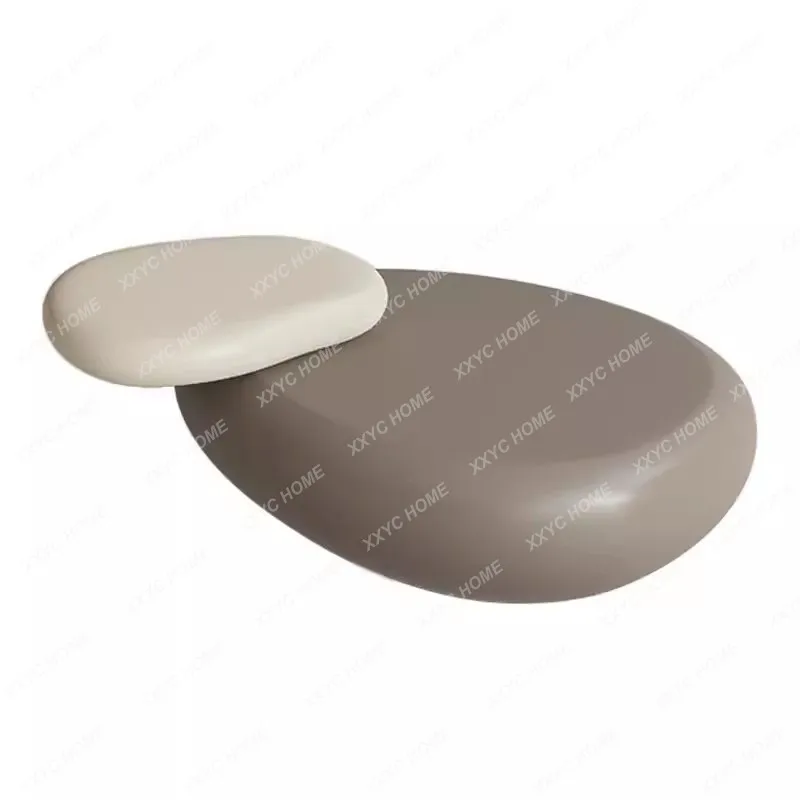 

HHMovable Rotating Living Room Light Luxury High-end Cream Wind Coffee Table