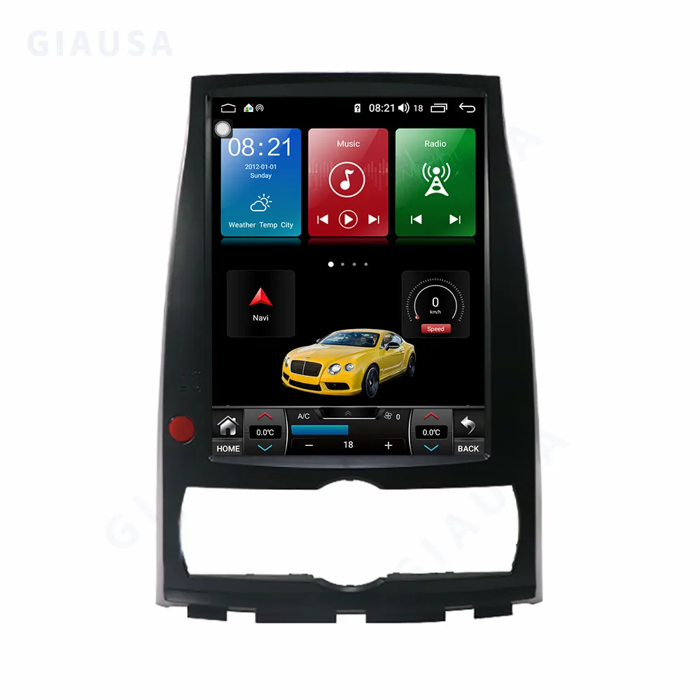 Androidカーラジオ,GPSナビゲーション,Bluetooth,マルチメディアプレーヤー,ステレオ,ヒュンダイ,ローエンスジェネシスクーペ用
