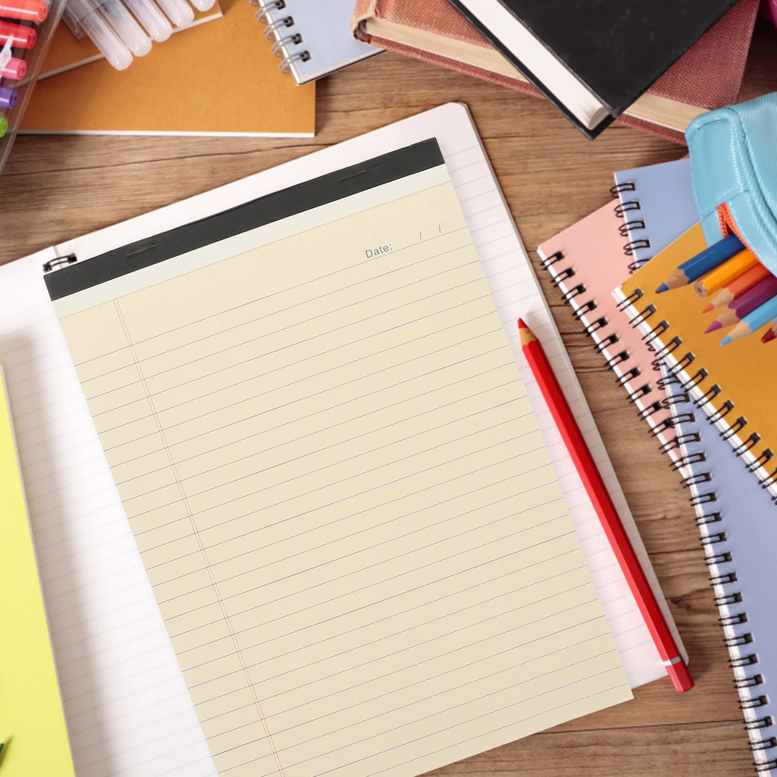 

4Pcs A4 Notepad Tear Off Undated Portable Memo Pad Planner to Do List Note Pads for Work Notepad Legal Pads Lined Paper